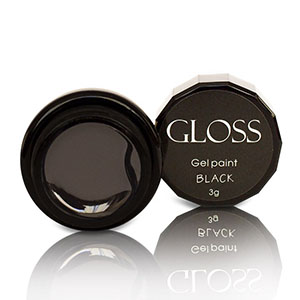Гель-фарба Gloss Black 3г