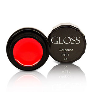 Гель-фарба Gloss Red 3г