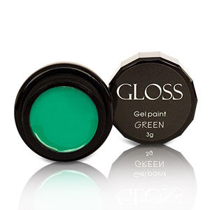 Гель-фарба Gloss Green 3г