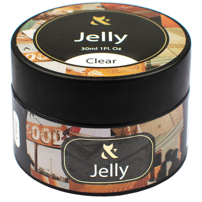 Гель-желе моделирующий F.O.X Jelly Cover Clear, 30 мл