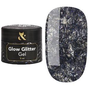 Гель-лак F.O.X Glow Glitter Gel №006, 5 мл
