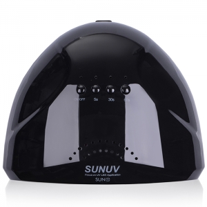 LED+UV лампа SUNUV SUN1 48W Black для манікюру (Оригінал) (УЦІНКА)