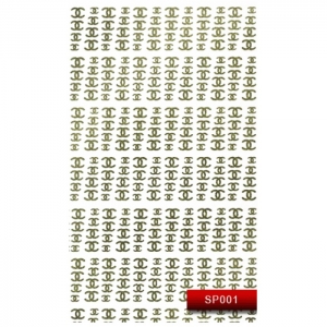 Наклейки для ногтей Kodi Nail Art Stickers SP 001 Silver