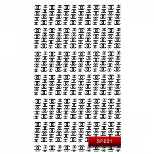 Наклейки для ногтей Kodi Nail Art Stickers SP 001 Black