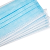 Маска медична тришарова Disposable з вушними петлями, блакитна (1 шт) - фото №3