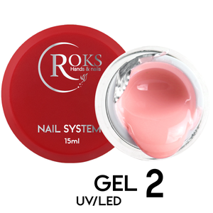 Камуфлирующий гель Roks Gel UV/LED №2, 15 мл