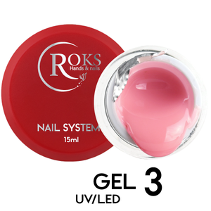 Камуфлирующий гель Roks Gel UV/LED №3, 15 мл