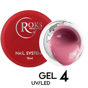 Камуфлирующий гель Roks Gel UV/LED №4, 15 мл