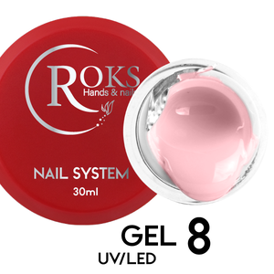 Камуфлирующий гель Roks Gel UV/LED №8, 30 мл