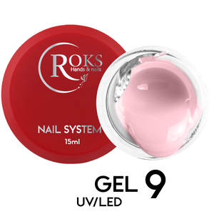 Камуфлирующий гель Roks Gel UV/LED №9, 15 мл