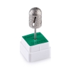 Насадка алмазна Nail Drill Twister для педикюру - 488016 діаметр 16 мм, зелена - фото №3
