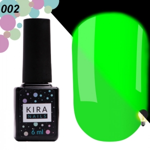 Гель-лак Kira Nails FLUO 002, 6мл