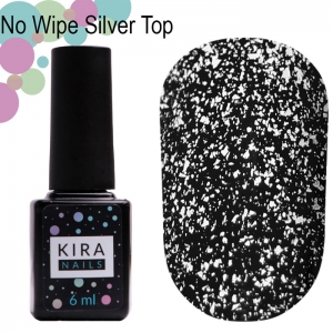 Гель-лак Kira Nails No Wipe Silver Top 6 мл
