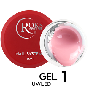 Камуфлирующий гель Roks Gel UV/LED №1, 15 мл