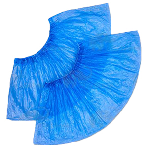 Бахили поліетиленові одноразові SANGIG 4 г/пара 14,5*40 см, блакитні (100 шт)