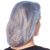 Шапочка-одуванчик на двойной резинке SanGig из спанбонда, голубая (100 шт) - фото №2