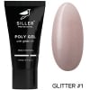 Siller Poly Gel with glitter №1, 30 мл