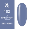 Гель-лак F.O.X SHOT Spectrum Rubber Base 102, 14 мл 