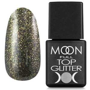Гель-лак Moon Full Top Glitter Gold №02, 8 мл