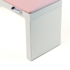 Підлокітник для манікюру ECO STAND WOOD Рожевий на білих ніжках - фото №2