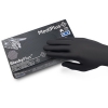 Перчатки нитриловые MEDIPLUS BlackyPlus BLACK неопудренные, размер М, 100 шт - фото №2