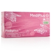 Рукавички нітрилові MEDIPLUS PinkyPlus PINK неопудрені, розмір S, 100 шт