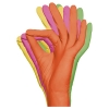 Перчатки нитриловые MediOk RAINBOW (5 цветов) неопудренные, размер XS, 100 шт - фото №3
