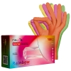 Перчатки нитриловые MediOk RAINBOW (5 цветов) неопудренные, размер XL, 100 шт - фото №2