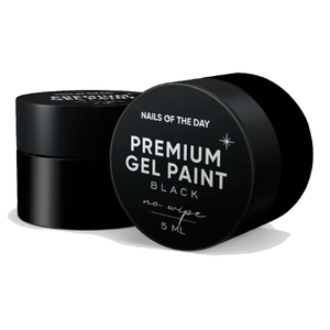 Гель-фарба Nails of the day Premium gel paint Black no wipe, 5 мл