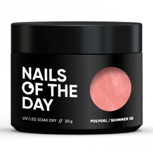 Полігель Nails of the day Poly Gel Shimmer №08, 30 мл