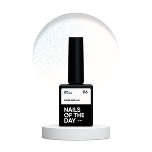 Гель-лак Nails of the day Cover Base NEW Formula №06 milk, 10 мл