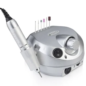 Фрезер для маникюра BUCOS Nail Drill ZS-601 PRO SILVER на 45 Вт. и 35 000 об. (+6 фрез в подарок) с педалью (УЦЕНКА)