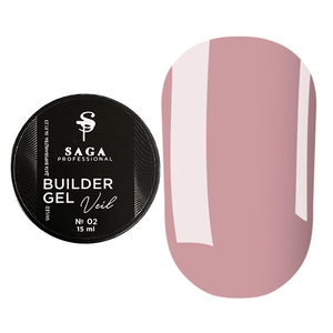 Моделирующий гель SAGA professional Builder Gel Veil №02, 15 мл