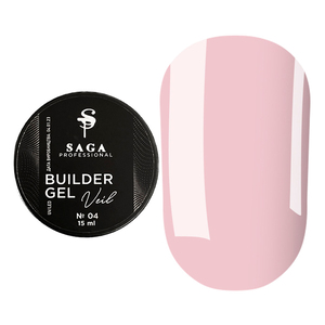 Моделюючий гель SAGA professional Builder Gel Veil №04, 15 мл