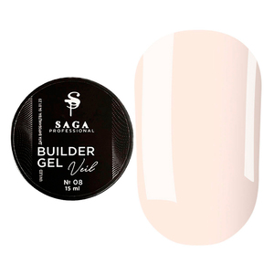 Моделюючий гель SAGA professional Builder Gel Veil №08, 15 мл