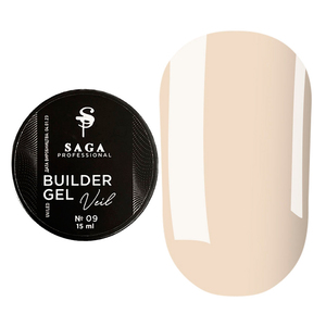 Моделирующий гель SAGA professional Builder Gel Veil №09, 15 мл