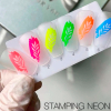 Лак-фарба для стемпінгу SAGA professional Stamping Paint NEON №01, 8 мл - фото №2