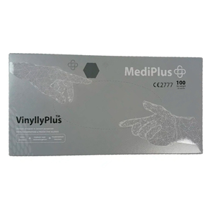 Перчатки виниловые MediPlus VinyllyPlus PF Прозрачные, размер L, 100 шт