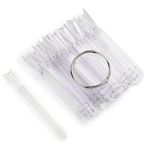 Палитра-веер, обратные острые типсы, прозрачные 50 шт. Палитра-веер, обратные острые типсы, прозрачные 50 шт.