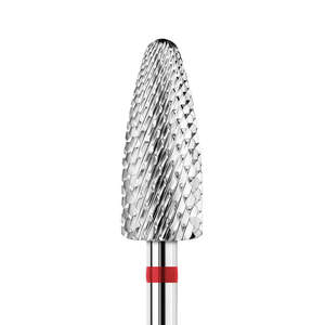 Фреза карбід-вольфрамова KWARK, конус заокруглений «кукурудза», червона, 6 мм (KT60124F0)