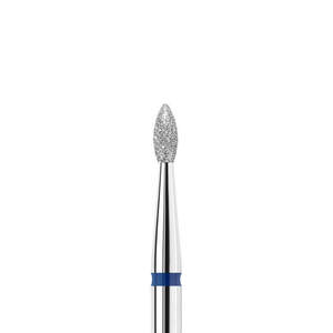 Фреза алмазно-платиновая KWARK, форма «почка», синяя, 1,8 мм (PL184360MD)