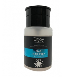 Универсальная жидкость Enjoy Professional 3 в 1 Nail prep & cleaner, 100 мл