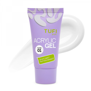 Акригель для нарощування нігтів TUFI profi №01 Clear, 30 г Акригель для нарощування нігтів TUFI profi №01 Clear, 30 г