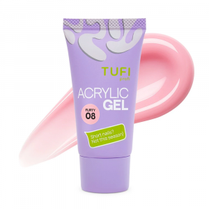 Акригель для наращивания ногтей TUFI profi №08 Flirty, 30 г