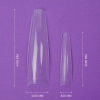 Гелевые типсы TUFI profi Half Cover Soft Gel Tips Балерина Прозрачные, 240 шт - фото №2