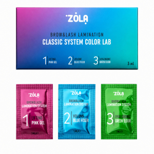 Набор для ламинирования в саше Zola Color Lab Step 1, 2, 3 (3 x 1 мл)