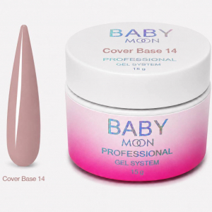 Гель-лак BABY MOON Cover Base №14, 15 мл