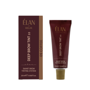 Фарба для брів Elan з тривалим ефектом Deep brow tint 2.0 09 COFFEE deep brown, 20 мл
