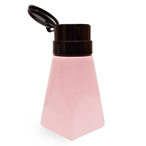 Пластиковая бутылка с помпой 200 мл розовая