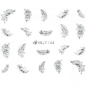 Наклейки для нігтів Kodi (стікери) NAIL ART STICKERS 144 SILVER